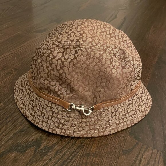 Vintage Coach Monogram Bucket Hat S/P - Picture 1 of 3